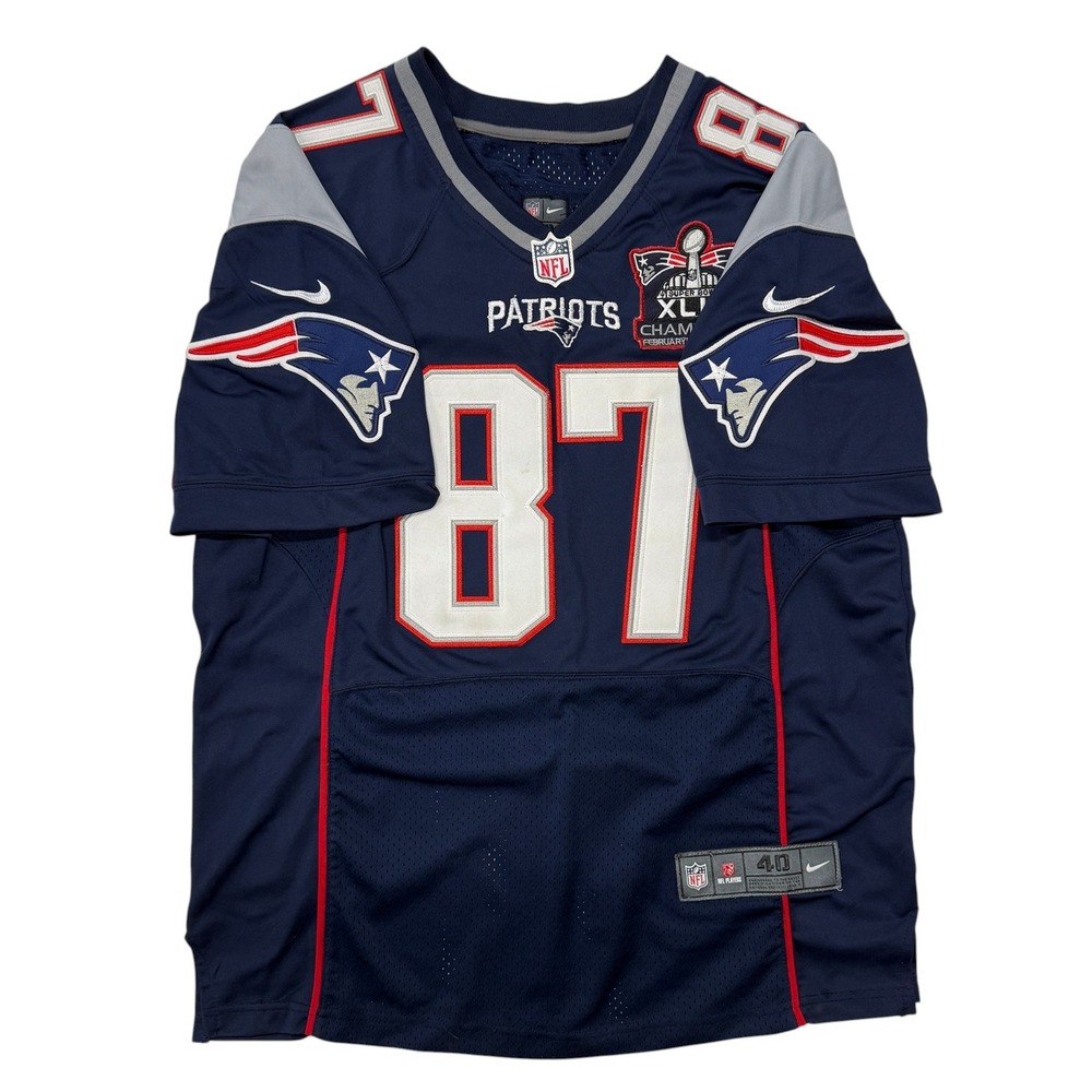 Nike New England Patriots Rob‎ Gronkowski Super Bowl XLIX Jersey Mens 40 Medium
